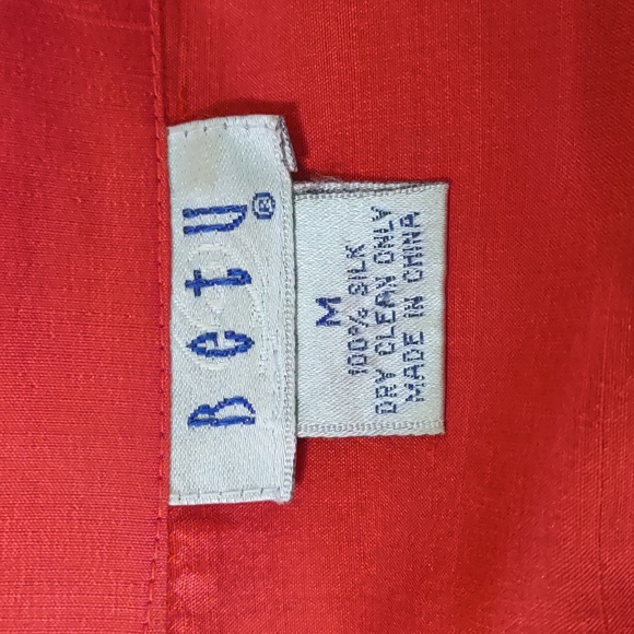 Betu Silk Shantung Cross-Over Wrap Shirt - Picture 7 of 7